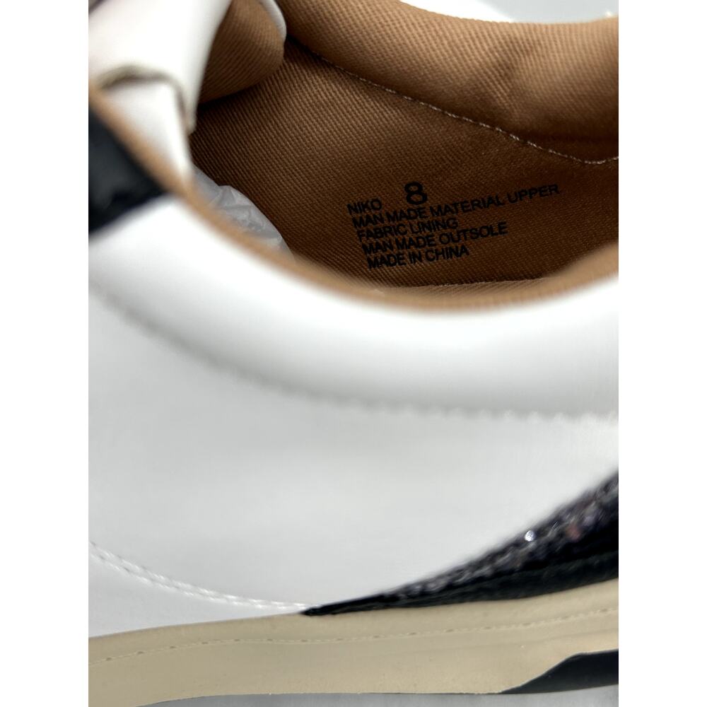 NEW Yellow Box Niko Low Top White Beige Black Casual Sneakers Women’s 8 - Picture 7 of 8